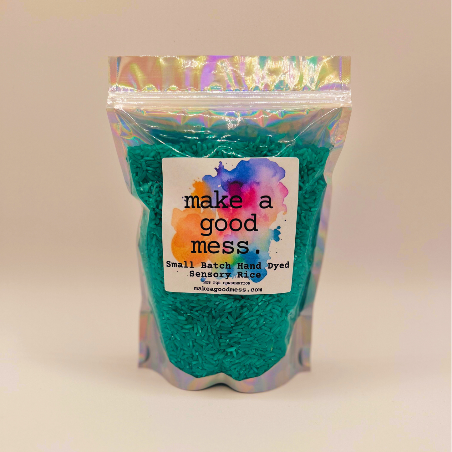 MYSTERY COLOR - Small Batch Hand Dyed Sensory Rice - One Pound