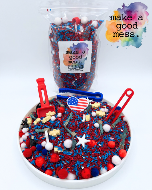 *LAST CHANCE* XL PATRIOTIC Pour & Play