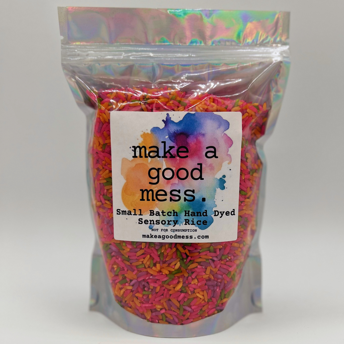 MYSTERY COLOR - Small Batch Hand Dyed Sensory Rice - One Pound